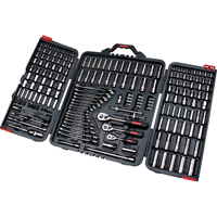 Jeux de douilles et cl&eacute;s SAE/m&eacute;triques 1/4", 3/8" et 1/2", 210 Mcx, Profond Superchem Industries