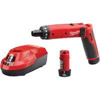 Ensemble tournevis hexagonaux M4, 1/4", 4 V, 44 lb-po couple max., Lithium-ion bloc-pile Superchem Industries