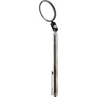 Inspection Mirror, Circular, 1-1/2" L x 1-1/2" W, Telescopic Superchem Industries