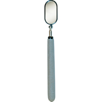 Inspection Mirror, Oval, 1-1/2" L x 1-1/4" W, Telescopic Superchem Industries