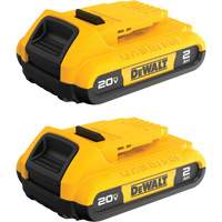 Max* Compact Batteries, Lithium-Ion, 20 V, 2 A Superchem Industries