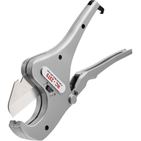 Ratchet Action Plastic Pipe & Tubing Cutter #RC-2375, 1/8" - 2-3/8" Capacity Superchem Industries