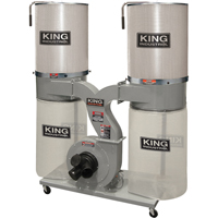 Dust Collectors with 2 Canister Filters, 55-1/2" x 23" x 70" Superchem Industries