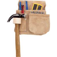Half Carpenter Apron, Multiple Tool Holder, Leather, 4 Pockets Superchem Industries