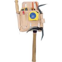 Drywall Tool Pouch, Tool Holder, Leather, 7 Pockets Superchem Industries