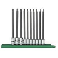 Long Bit Socket Set, Torx&reg;, 1/4"/3/8" Drive, 10 Pcs Superchem Industries