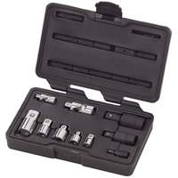 10-Piece 1/4", 3/8" & 1/2" Drive Universal Joint and Adapter Set Superchem Industries