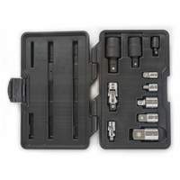 10-Piece 1/4", 3/8" & 1/2" Drive Universal Joint and Adapter Set Superchem Industries