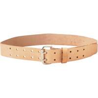 Double Tongue Belt, Leather, Beige Superchem Industries