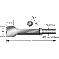 Pneumatic Chisel With  Retaining Collar Superchem Industries