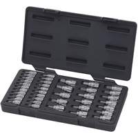 Pass-Thru SAE/Metric Bit Socket Set, Hex/Phillips/Slot/Torx&reg;, 1/4"/3/8" Drive, 39 Pcs Superchem Industries