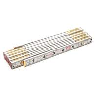 Folding Wood Rule, 6' L, Wood, 1/6" Graduations Superchem Industries