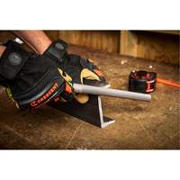 Lime &agrave; taille crois&eacute;e avec poign&eacute;e verte, Demi-ronde, 8", B&acirc;tarde Superchem Industries