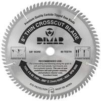Industrial Saw Blade - Crosscut Thin Kerf, 8", 80 Teeth, Wood Use Superchem Industries