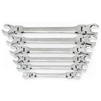 Wrench Set, Flare Nut/Flex Head, 6 Pieces, Metric Superchem Industries