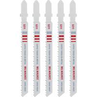 Lame de scie sauteuse, Bim&eacute;tal, Tige en T, 4" lo, 10 dents par pouce Superchem Industries