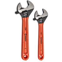 Black Oxide Wrench Set with Cushion Grips, Adjustable, 2 Pieces, Imperial and Metric Superchem Industries