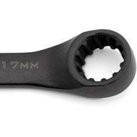 X6 Black Oxide Spline Ratcheting Wrench Set, Combination/Open-Ended, 7 Pieces, Metric Superchem Industries