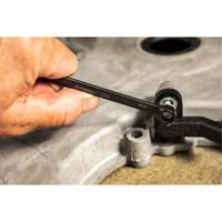 X6 Black Oxide Spline Ratcheting Wrench Set, Combination/Open-Ended, 7 Pieces, Metric Superchem Industries