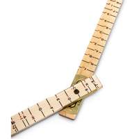 Red End&reg; Oversized Brick Mason Rule, 6' L, Wood, 1/16" Graduations Superchem Industries