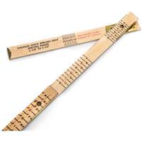 Red End&reg; Oversized Brick Mason Rule, 6' L, Wood, 1/16" Graduations Superchem Industries