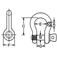 Carbon Steel Anchor Shackle Superchem Industries