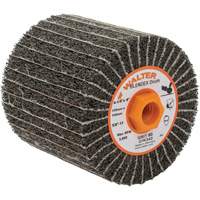 Tambours de finition Two-In-One, 4-1/4" dia. x 4" la, 5/8"-11 Arbre, Grain 80 Superchem Industries