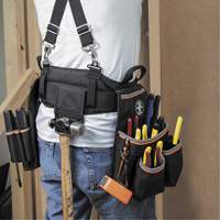 Ceinture &agrave; outils d&eacute;lectricien Tradesman Pro, Nylon, Noir Superchem Industries