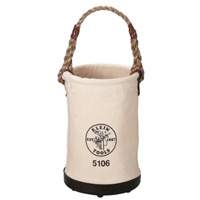 Straight-Wall Bucket, 9" L x 9" W x 14" H, Canvas, Beige Superchem Industries
