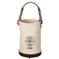 Straight-Wall Bucket, 12" L x 12" W x 15" H, Canvas, Beige Superchem Industries