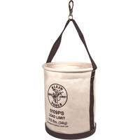 Seau en toile, large paroi droite avec poche, Toile, 12" dia. x 15" h, Capacit&eacute; de charge 75 lb Superchem Industries