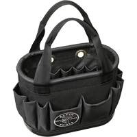 29-Pocket Hard-Body Aerial Bucket, 14" L x 10" H, Polyester, Black Superchem Industries