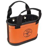 Hard-Body Oval Bucket, 14" L x 7" W x 10" H, Plastic, Orange Superchem Industries
