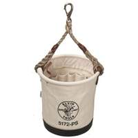 Tapered-Wall Bucket, 12" L x 9" W x 12" H, Canvas, Natural Superchem Industries