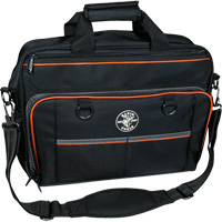 Tradesman Pro Tech Bag with Laptop Pocket, Polyester, 22 Pockets, Black/Orange Superchem Industries