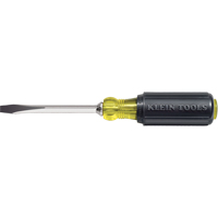 Heavy-Duty Slot Keystone Screwdriver, 1/4", 8-11/32" L, Cushion Grip Handle Superchem Industries