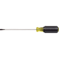 Slot Cabinet Tip Screwdriver, 3/16" Tip, Round, 9-3/4" L, Cushion Grip Handle Superchem Industries