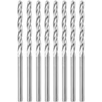 8-Piece Standard Point Spiral Saw Bit with 1/8" Diameter, 1/8", 1" Flute Superchem Industries