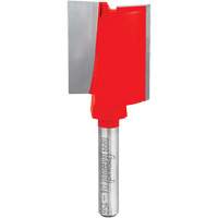 Fraise - foret droit &agrave; double cannelure, 1" dia, 3/4" ha, 2-9/16" lo, 1/4" Manche Superchem Industries