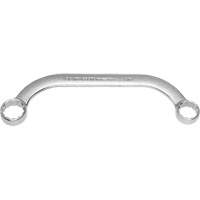 Box End Wrench, 12 Point, 5/8"/9/16", 15° Offset, Plain Finish Superchem Industries