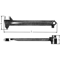 Bung Wrenches, 2-1/2", 15-1/15" Length Superchem Industries