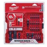 Jeu d'embouts d'impact Shockwave, 26 morceaux, Acier Superchem Industries