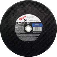 General Purpose Cut-Off Wheels, 14" x 3/32", 1" Arbor, Type 1, Aluminum Oxide, 4365 RPM Superchem Industries