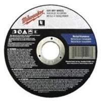 Depressed Centre Cut-Off Wheels, 4-1/2" x 0.045", 7/8" Arbor, Type 27, Aluminum Oxide, 13580 RPM Superchem Industries