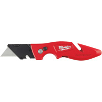 Fastback Flip Utility Knife, 2" Blade, Carbon Steel Blade, Metal Handle Superchem Industries