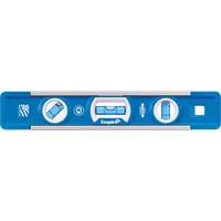 True Blue&reg; Torpedo Level, 9" L, Aluminum, 3 Vials, Magnetic Superchem Industries