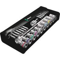 Zyklop Imperial Metal Ratchet with Switch Lever Set, 29 Pcs, 1/2" Drive Size Superchem Industries