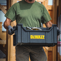 ToughSystem&reg; Tote, 21-29/32" x 12-13/32" x 10-29/32", Black Superchem Industries