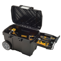 Coffre &agrave; outils pour entrepreneur, 15-19/32" la x 24-13/16" p x 16-1/2" h, Noir Superchem Industries