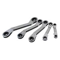 Offset Wrench Set, Ratcheting Box, 5 Pieces, Metric Superchem Industries